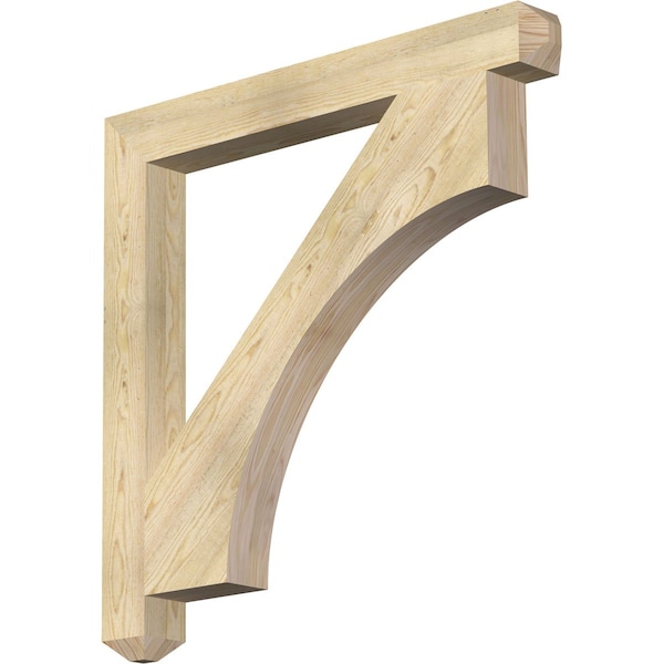 Ekena Millwork Westlake Craftsman Rough Sawn Bracket, Douglas Fir, 4"W x 38"D x 38"H BKT04X38X38WTL04RDF - main
